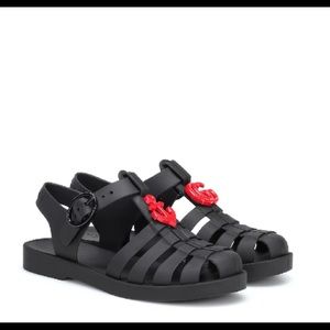 Gucci kids embellished rubber sandals